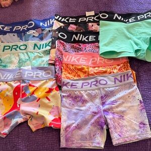 Nike Kids Multicolor Pro Shorts Collection